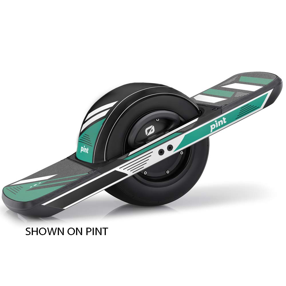 OneWheel Pint Graphics Kit - Blitz White Design Rail & Fender Decals with Grip Tape | Earth SURF Collection by Senge Graphics | Perfect for Customizing & Protecting Your Electric Skateboard