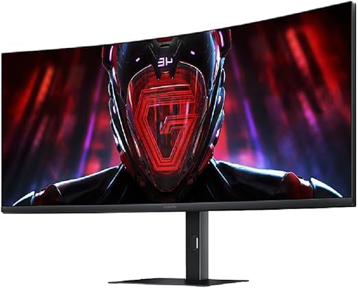 Xiaomi G34WQi 34-Inch Ultrawide Gaming Monitor - WQHD 3440x1440, 180Hz Refresh Rate, 1ms Response Time, HDR10, 100% sRGB, 4000:1 Contrast Ratio, 350nits, AMD FreeSync, RGB Ambient Light, Low Blue Light, Borderless Design - Perfect for Esports, Work & Entertainment
