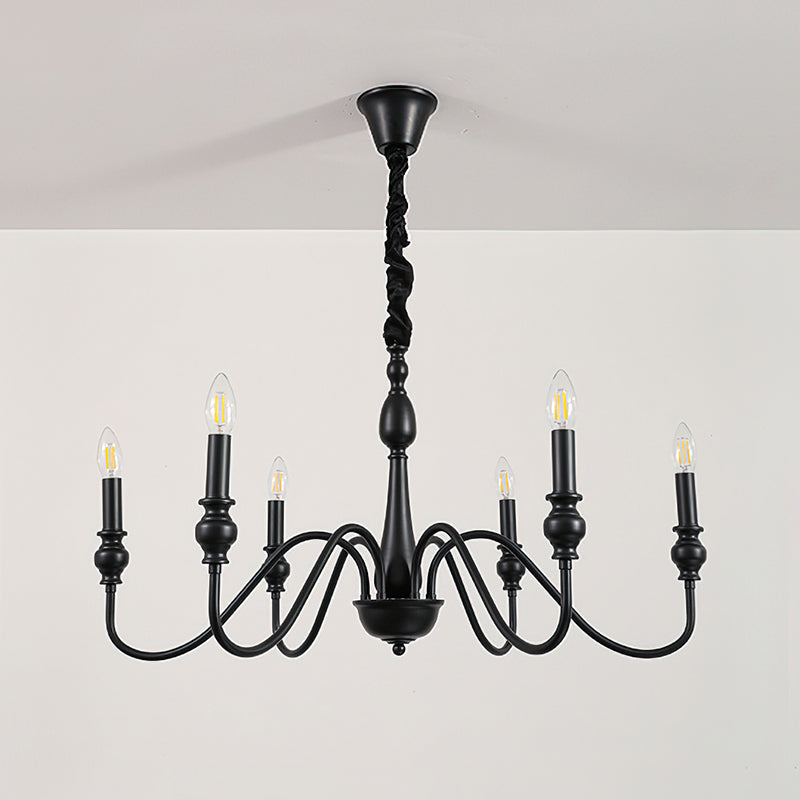 Baxton Candelabra Chandelier - Elegant 5-Light Crystal Ceiling Fixture for Dining Room, Bedroom & Living Room Lighting
