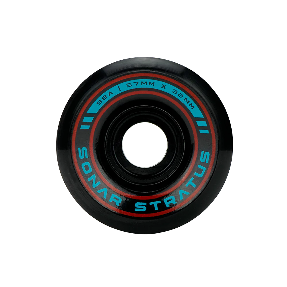 Radar Sonar Stratus 57mm Wheels 4 Pack - High Performance Roller Skating Wheels for Indoor & Outdoor Use