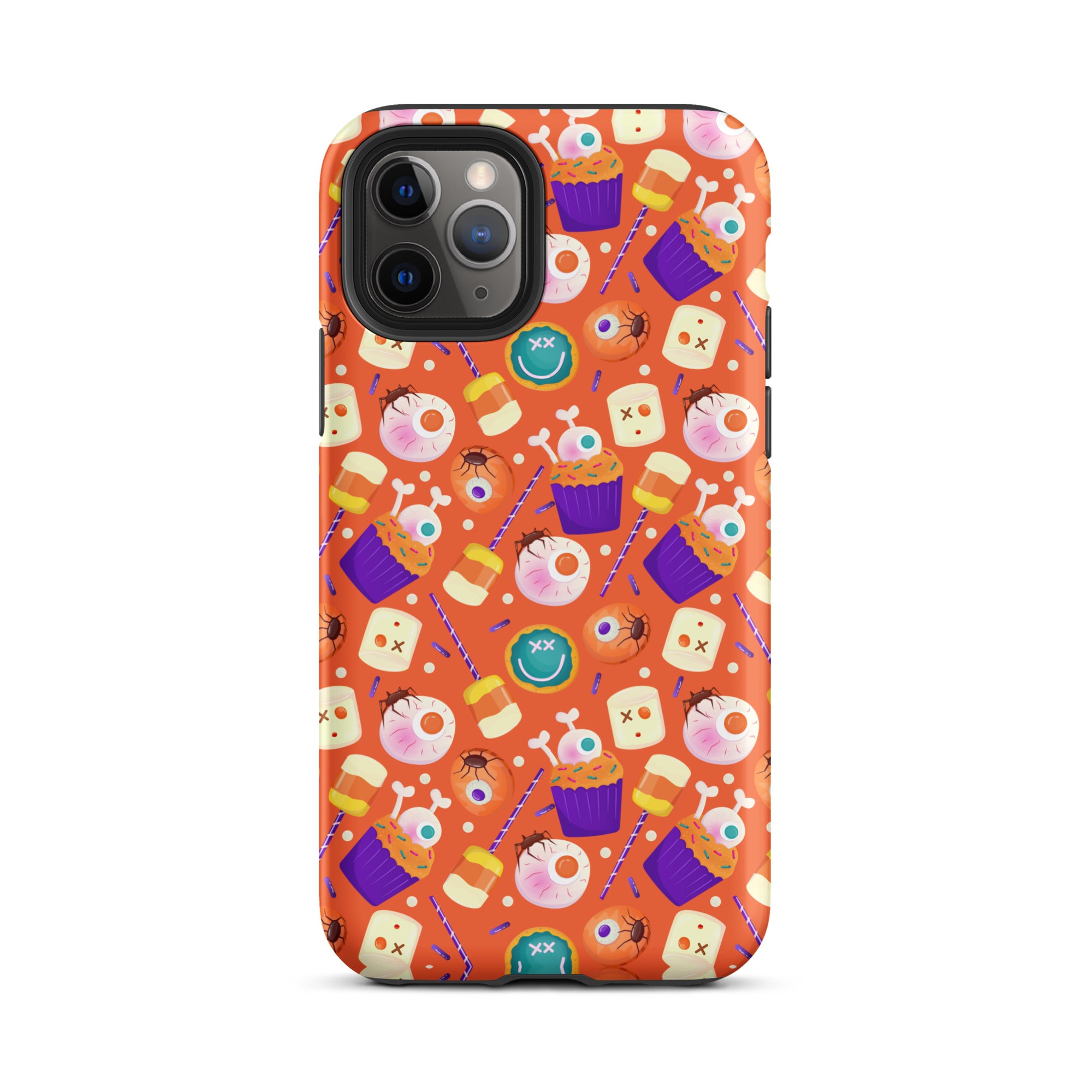 Halloween Trick or Treat Premium Shockproof iPhone Case - Cute Pumpkin Design for iPhone 14/13/12 Pro Max - Perfect for Halloween Parties, Costume Events & Spooky Decorations