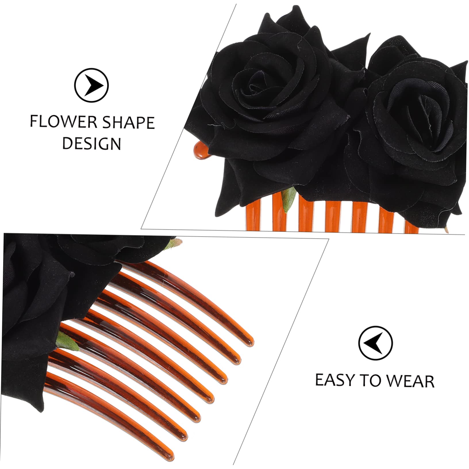 FOMIYES Bridal Hair Clip Set - Rose Flower Hairpin for Wedding & Bridal Accessories - Perfect for Brides & Special Occasions
