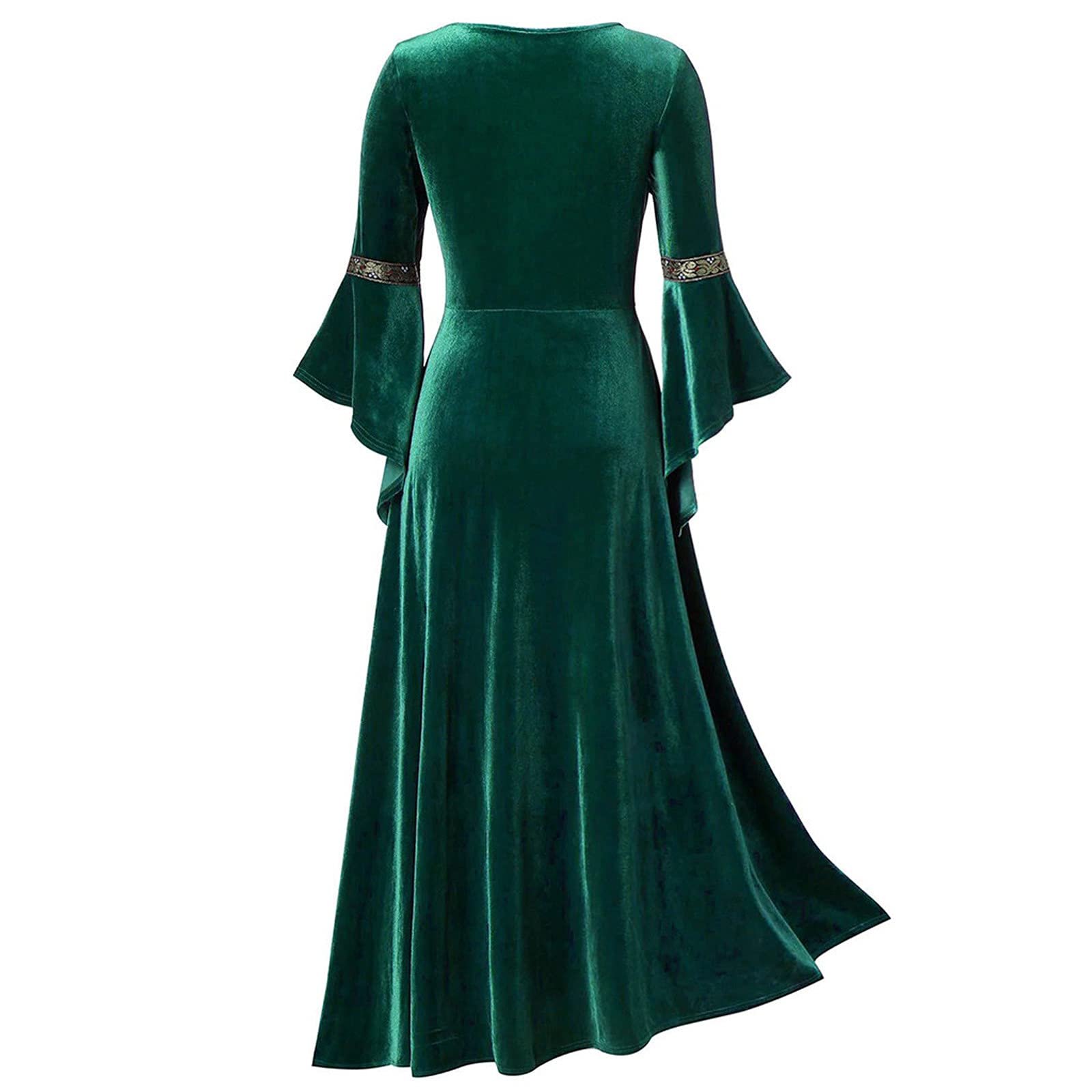Plus Size Patchwork Bandage Long Sleeve Robe Dress for Women - Elegant Long Sleeve Maxi Dress with Unique Design, Perfect for Casual Wear, Evening Parties, and Special Occasions