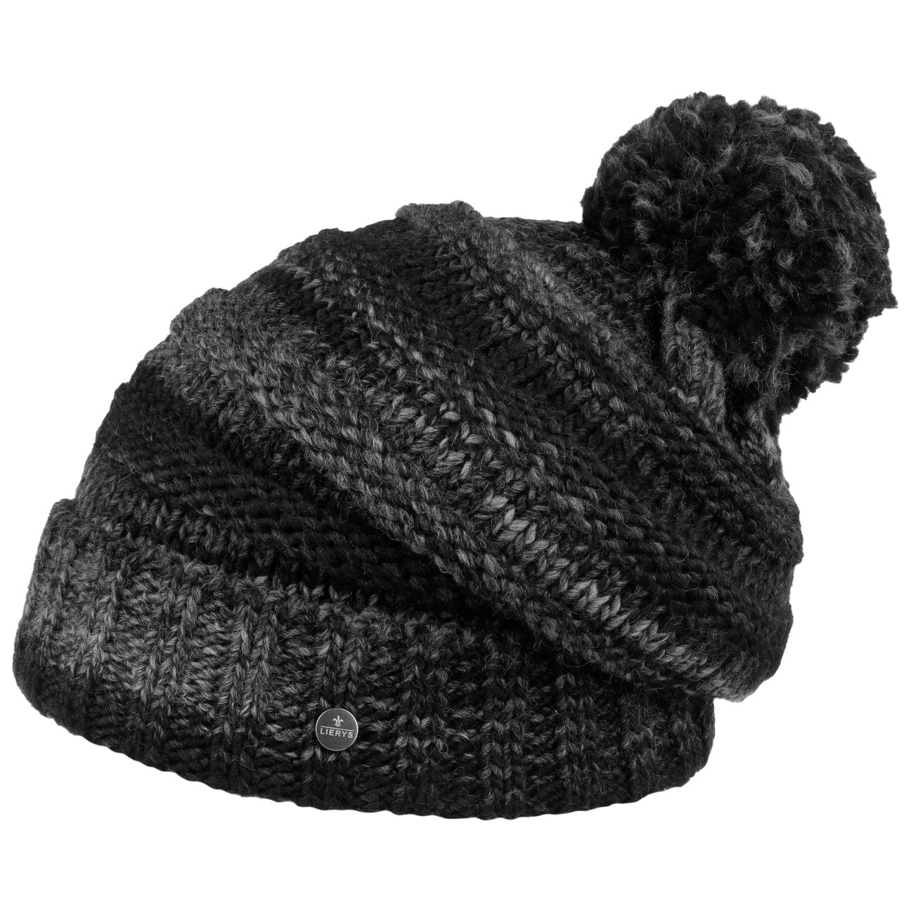 Lierys Faux Fur Pompom Beanie - Soft Winter Knit Hat for Women & Men - Cozy Cold Weather Accessory for Skiing, Snowboarding & Outdoor Activities