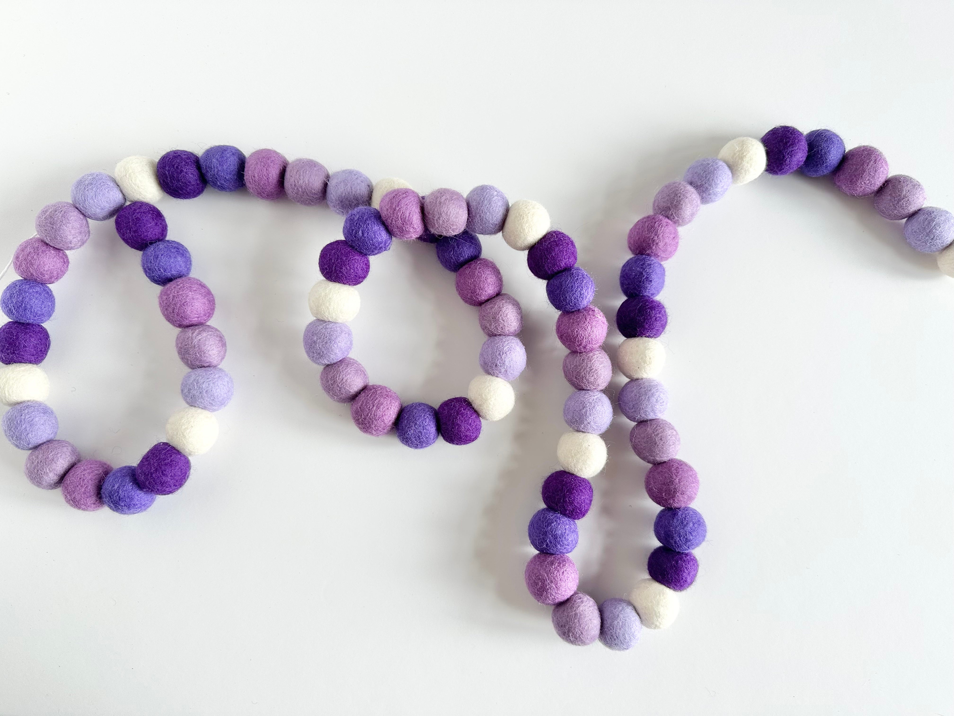 Gradient of Purples Garland - Elegant Purple Ombre Floral Garland for Weddings, Home Decor & Party Decorations