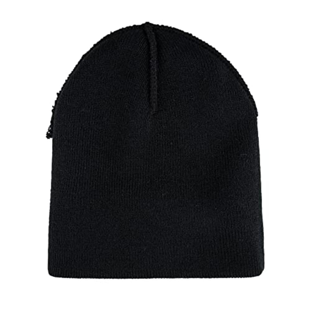 Levi's All Season Comfortable Leather Logo Patch Cuffed Hero Beanie - Warm Winter Hat for Men & Women, Outdoor Activities, Skiing, Snowboarding