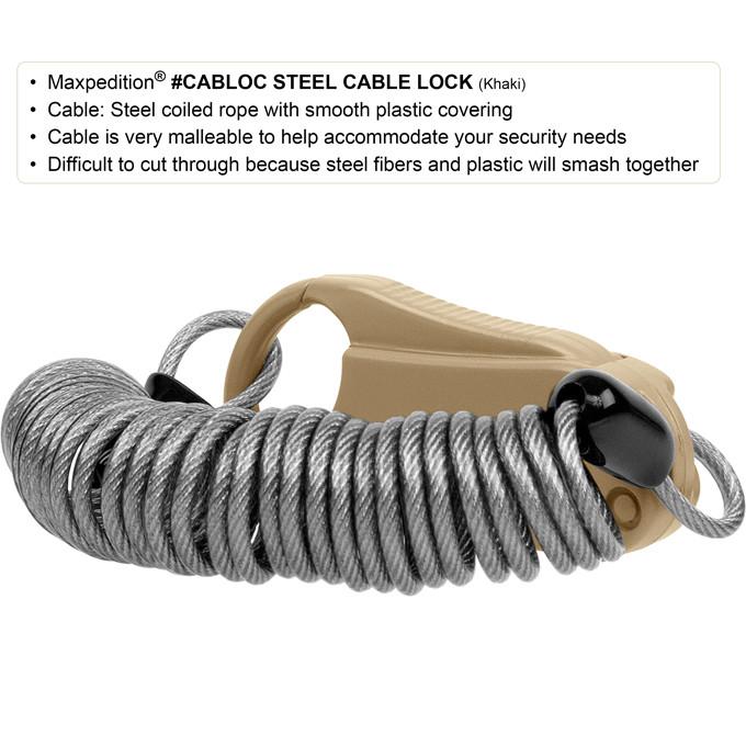 Heavy Duty Steel Cable Lock with Key - Secure Bikes, Motorcycles, Gates & Outdoor Equipment - Weatherproof & Anti-Theft Security for Home, Garage & Travel Use