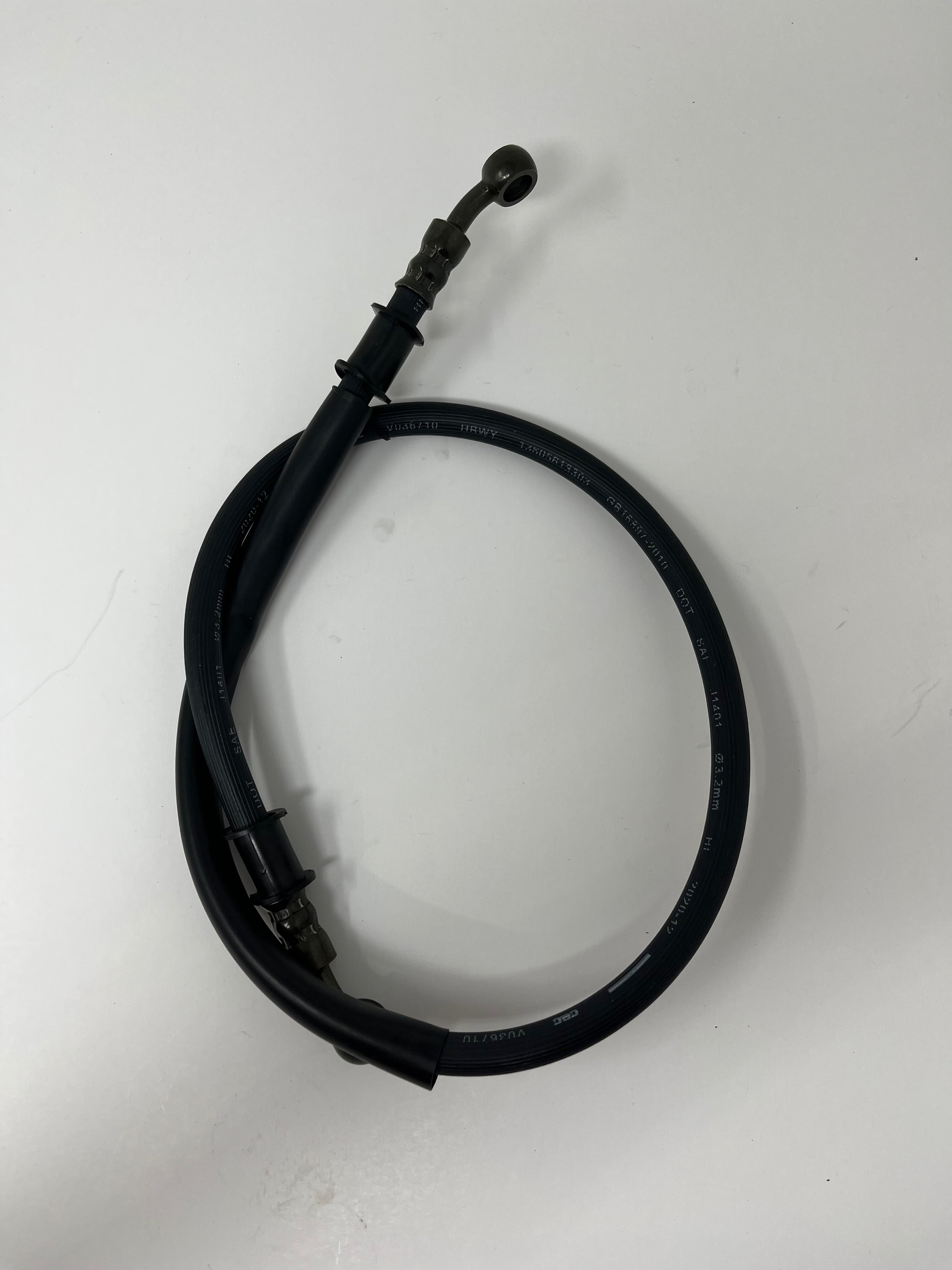 X18 50cc GY6 Motorcycle Front Brake Line (190411) - Replacement Brake Hose for Scooter & ATV, Perfect for Off-Road & Urban Commuting