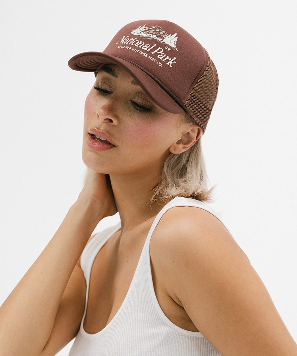National Park Foam Trucker Hat - Comfortable Adjustable Snapback Cap for Outdoor Adventures, Hiking & Travel