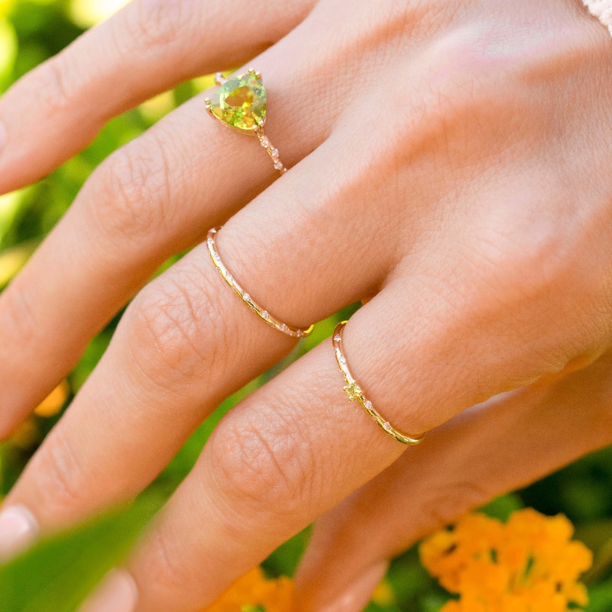 Dainty Starry Birthstone Ring - Elegant Zodiac Jewelry for Women, Personalized Gift for Her - Perfect for Birthdays, Anniversaries & Special Occasions