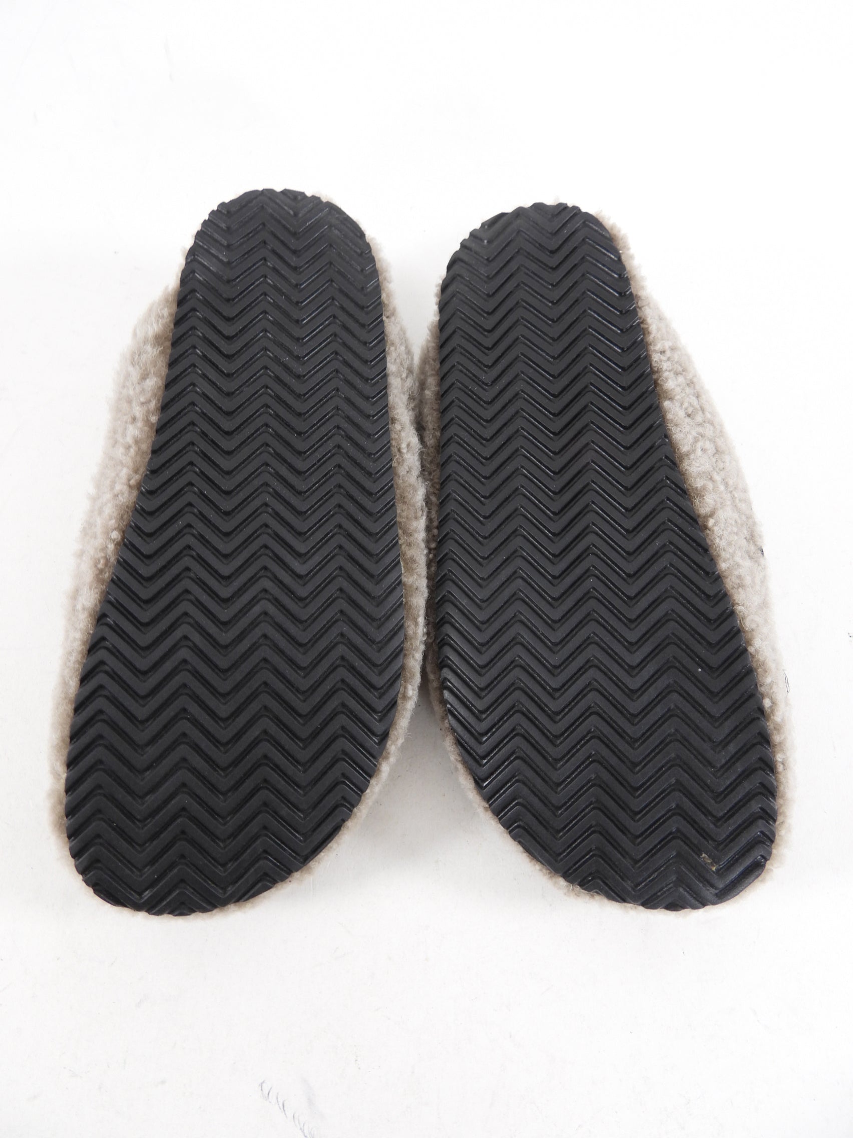 Brunello Cucinelli Grey Shearling Monili Slippers - Women's Luxury Shearling House Shoes Size 36.5 | Cozy Indoor & Outdoor Comfort for Home, Travel & Spa Relaxation