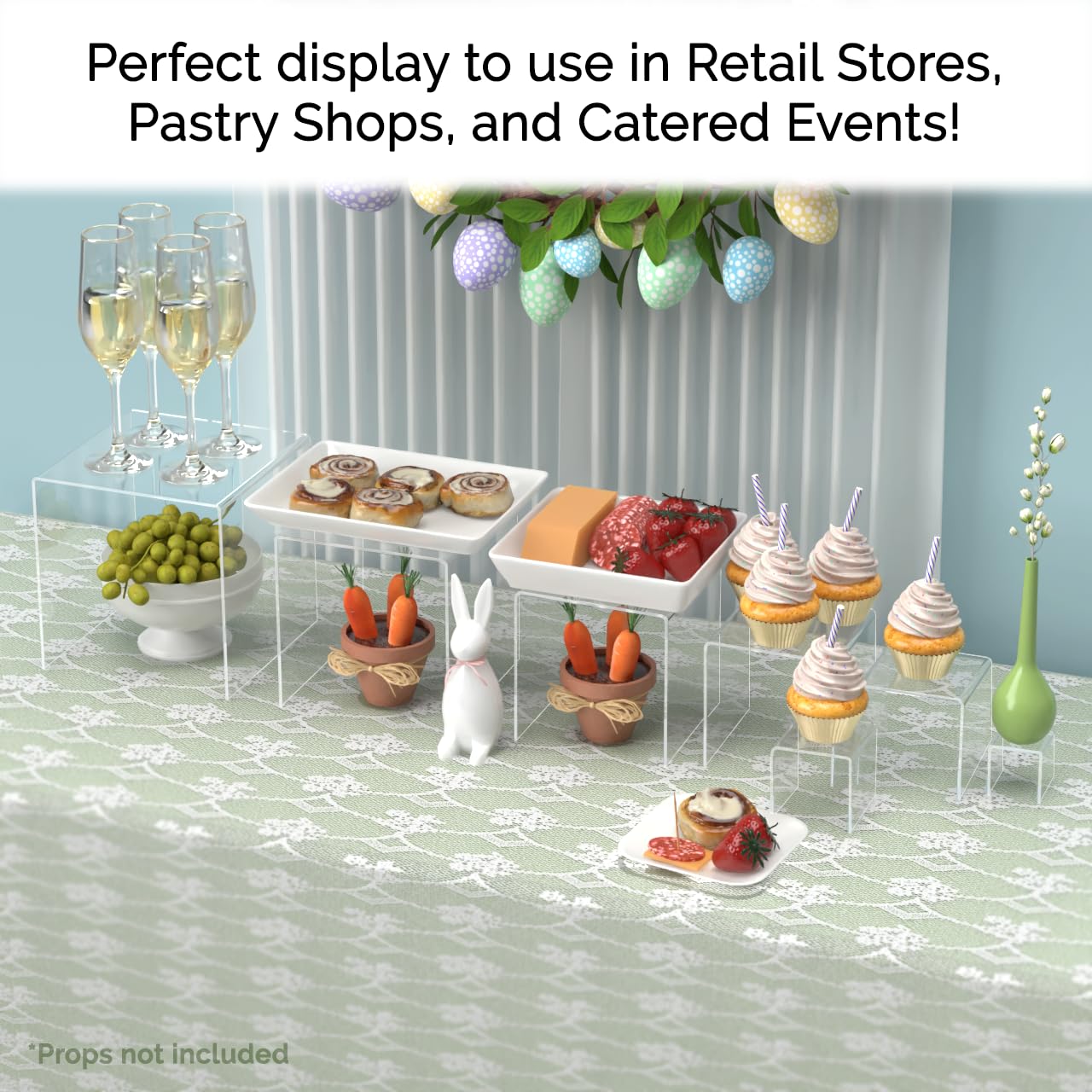 7-Piece Acrylic Riser Display Stand Set (2