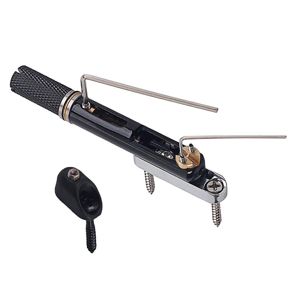 5-String Bass Guitar Bridge with Wrench & Screws - Heavy Duty Base Mount Set for Enhanced Tuning Stability | Perfect for DIY Guitar Repair & Upgrades