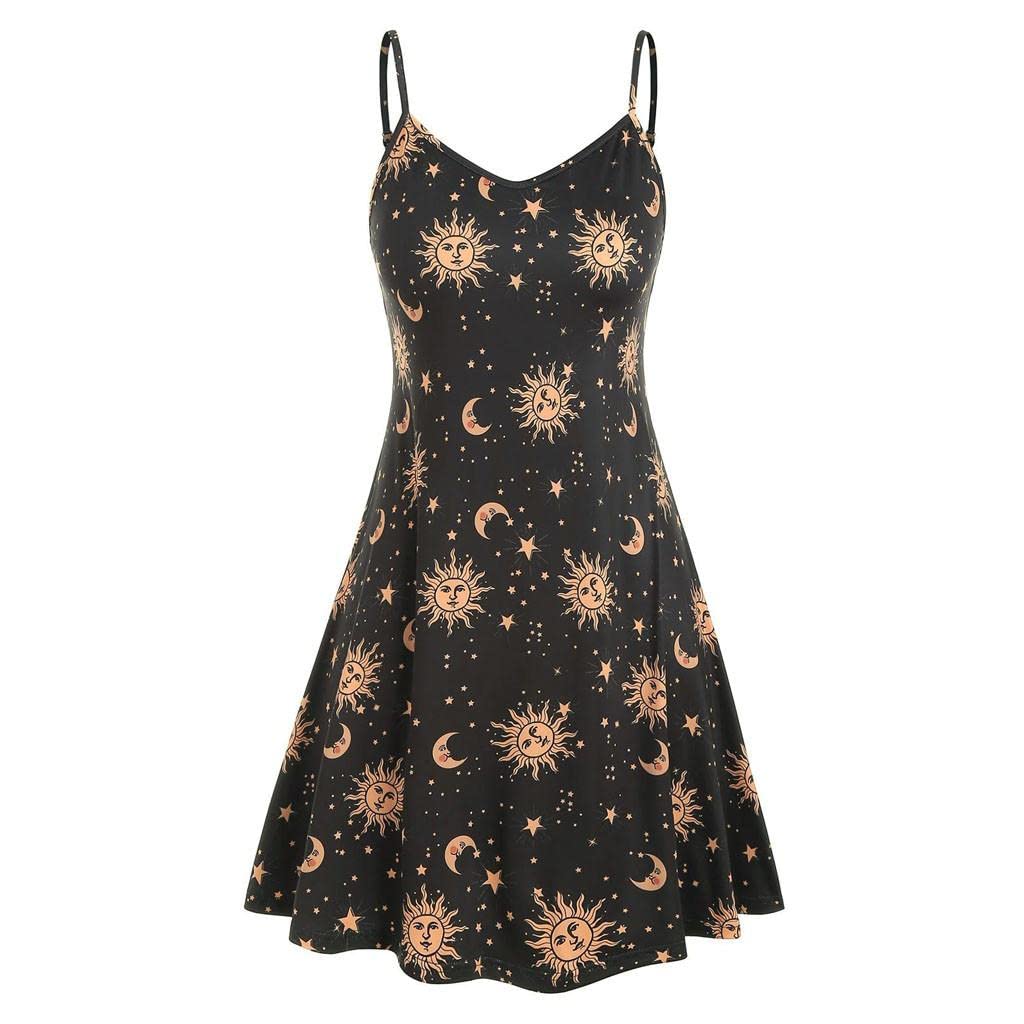 Plus Size Women's Summer Dresses - Floral Printed High Waisted Boho Dress for Party, Formal & Casual Wear | Flowy Maxi Dress for Beach, Wedding & Vacation