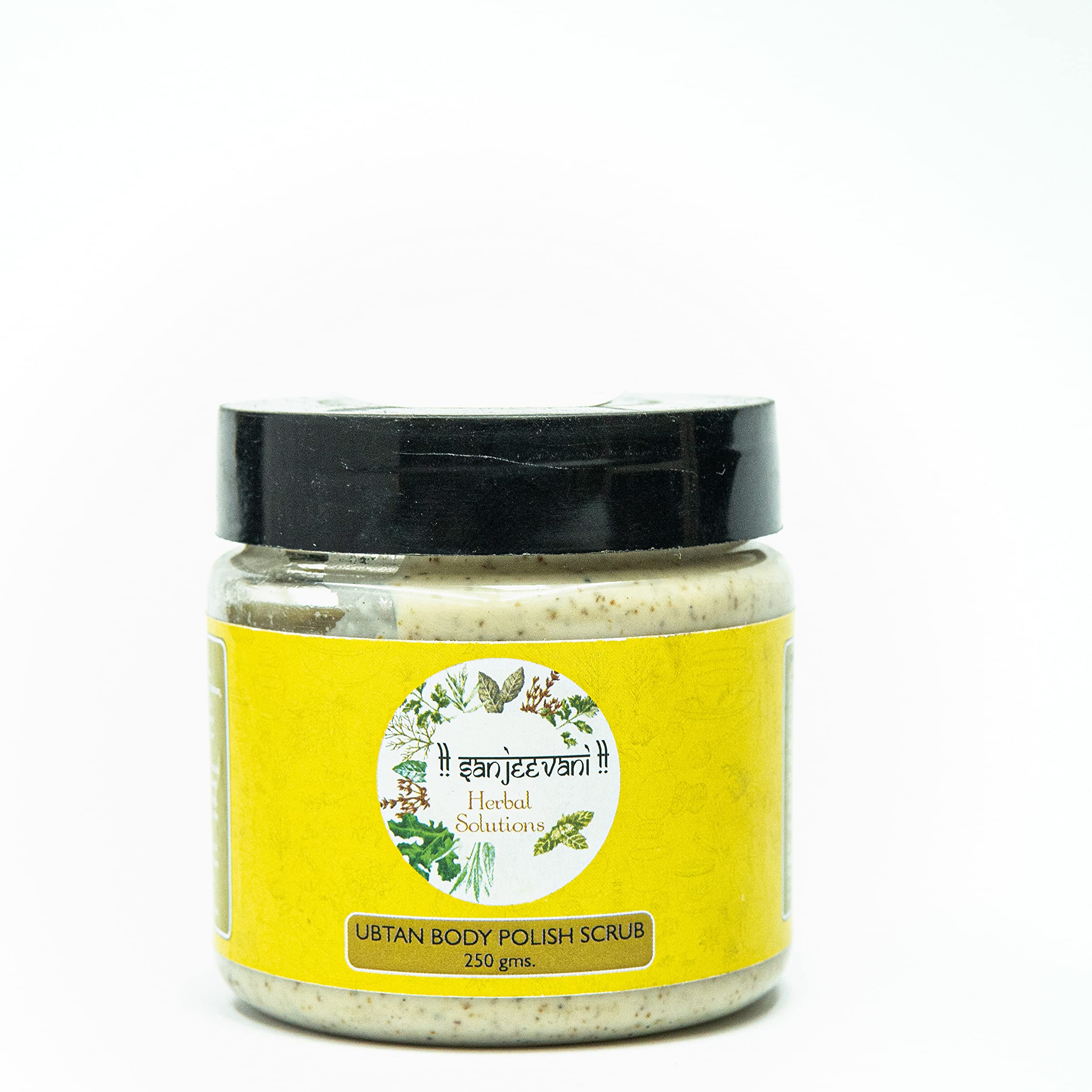 Sanjeevani Herbal Ubtan Body Polish Scrub - Natural Exfoliator for Glowing Skin | Ayurvedic Skin Care for Dry & Dull Skin | Perfect for Spa Day & Self-Care Routine