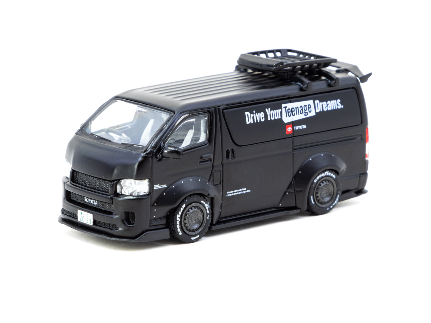 Tarmac Works 1/64 Scale Toyota Hiace Widebody Diecast Model Car - Hobby64 Collectible Toy for Display & Racing Scenes