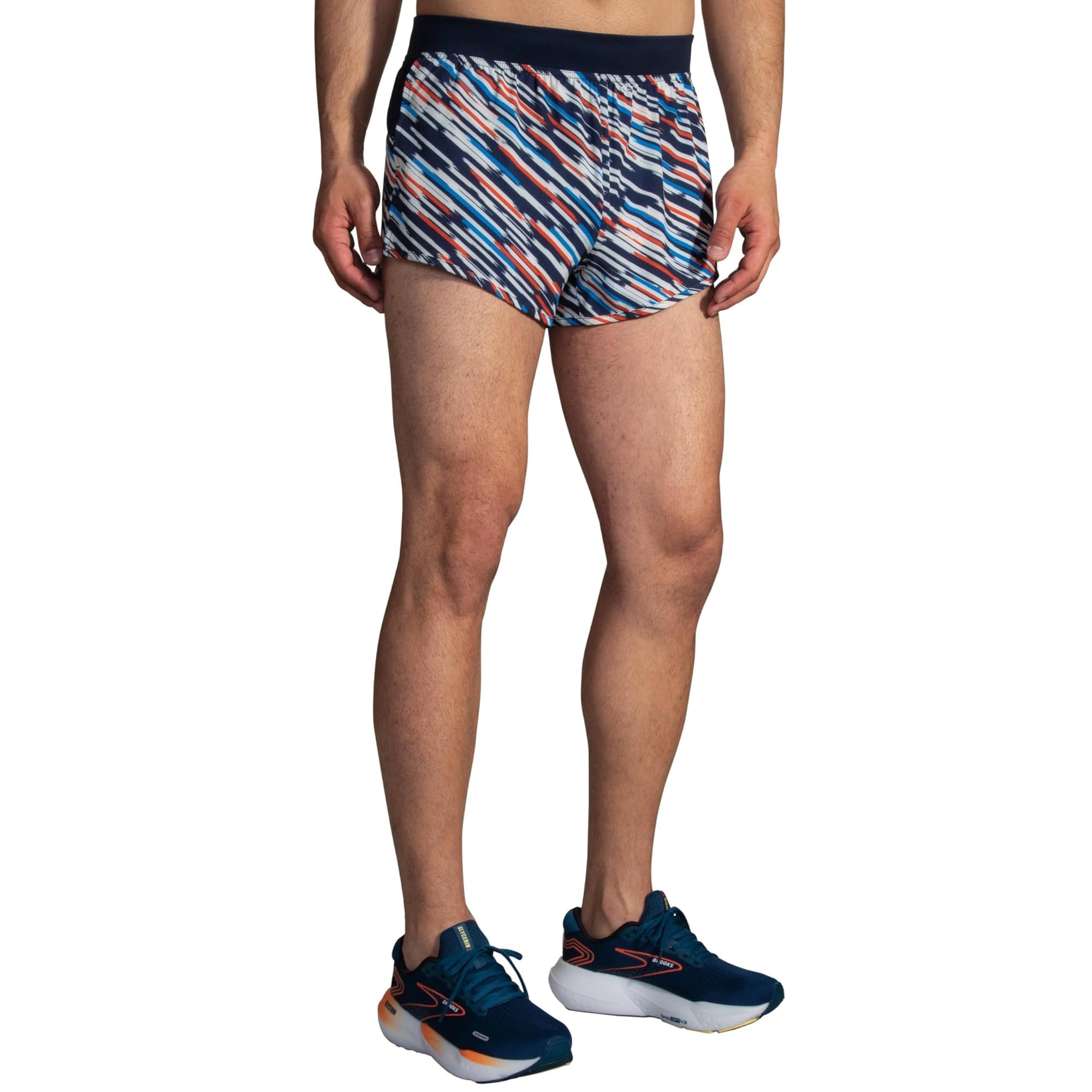 Brooks Sherpa 3 Inch Split Running Shorts for Men - Lightweight Breathable Workout Shorts with Pockets - Perfect for Jogging, Gym Training & Outdoor Activities