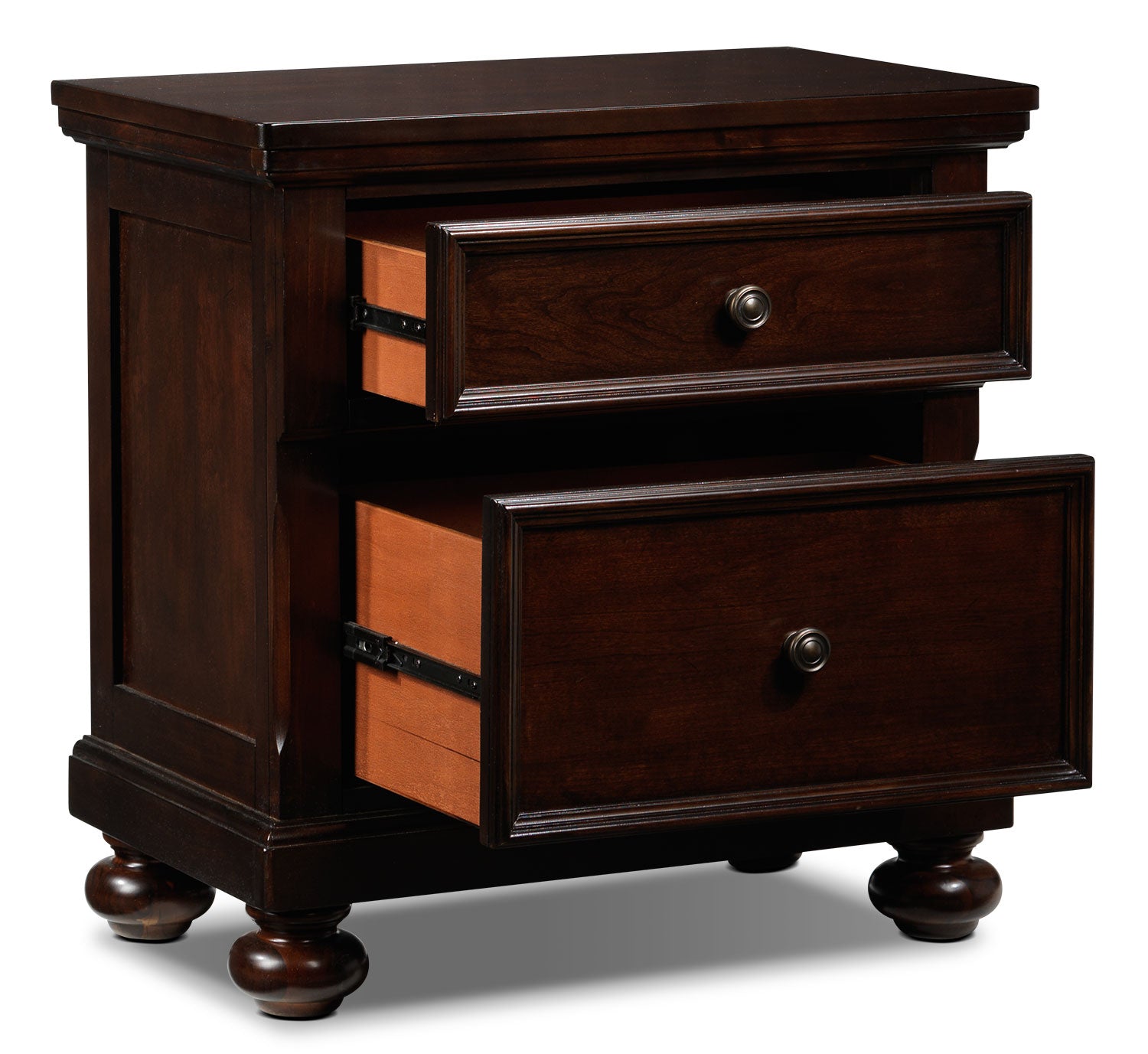 Chester Night Stand - Solid Cherry Wood Bedside Table for Bedroom, Living Room & Guest Room | Compact Storage with Drawer & Shelf