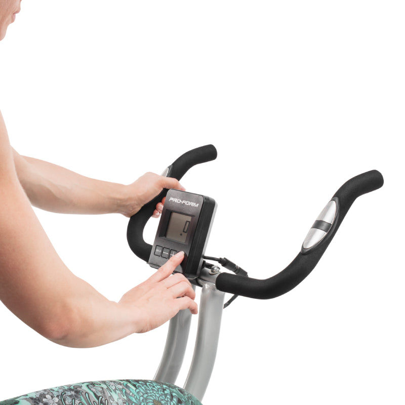 ProForm X Bike Elite Exercise Bike - Indoor Cycling Bike with Silent Magnetic Resistance, LCD Display & Bluetooth Connectivity - Perfect for Home Gym, Cardio Workouts & Weight Loss (PFEX78918T, Teal)