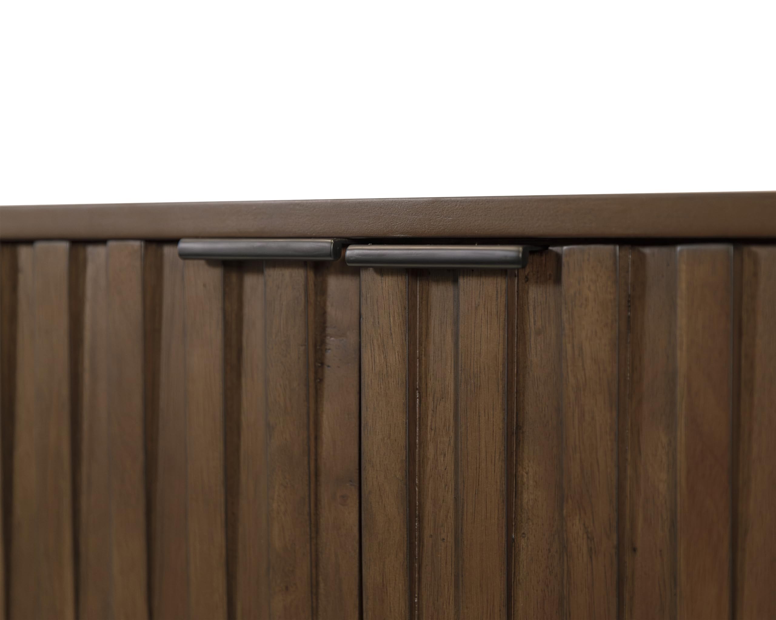 Mid-Century Modern Wooden Console Table with Storage - Brown Accent Credenza for Living Room, Office & Entryway - Stylish & Functional Home Decor