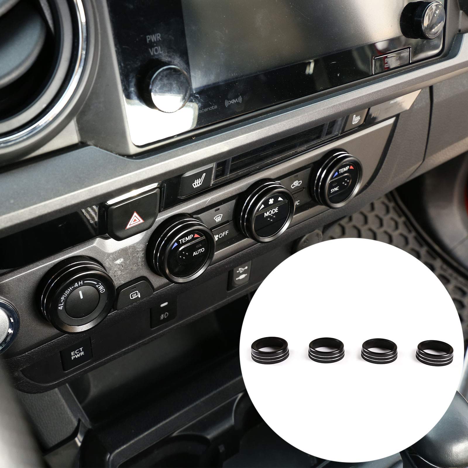 2016-2020 Toyota Tacoma AC Control Knob - Durable Aluminum Alloy Replacement Switch Button for Interior Climate Control System (Black) | Perfect for DIY Car Repair & Interior Upgrades