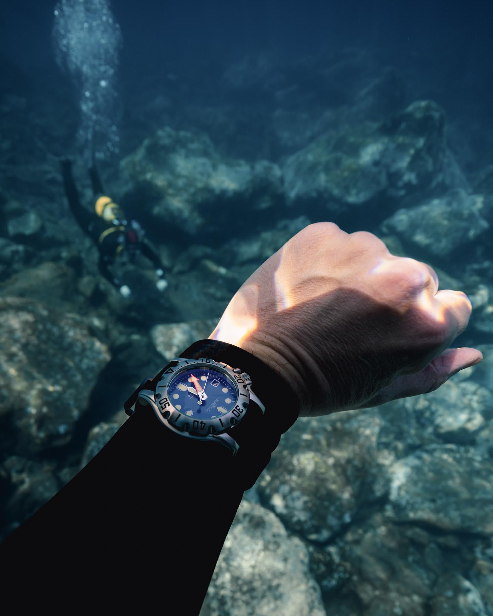 RATIO FreeDiver Professional 500M Waterproof Automatic Diving Watch for Men - Sapphire Crystal, Stainless Steel, Luminous Markers - Perfect for Scuba Diving, Snorkeling & Water Sports