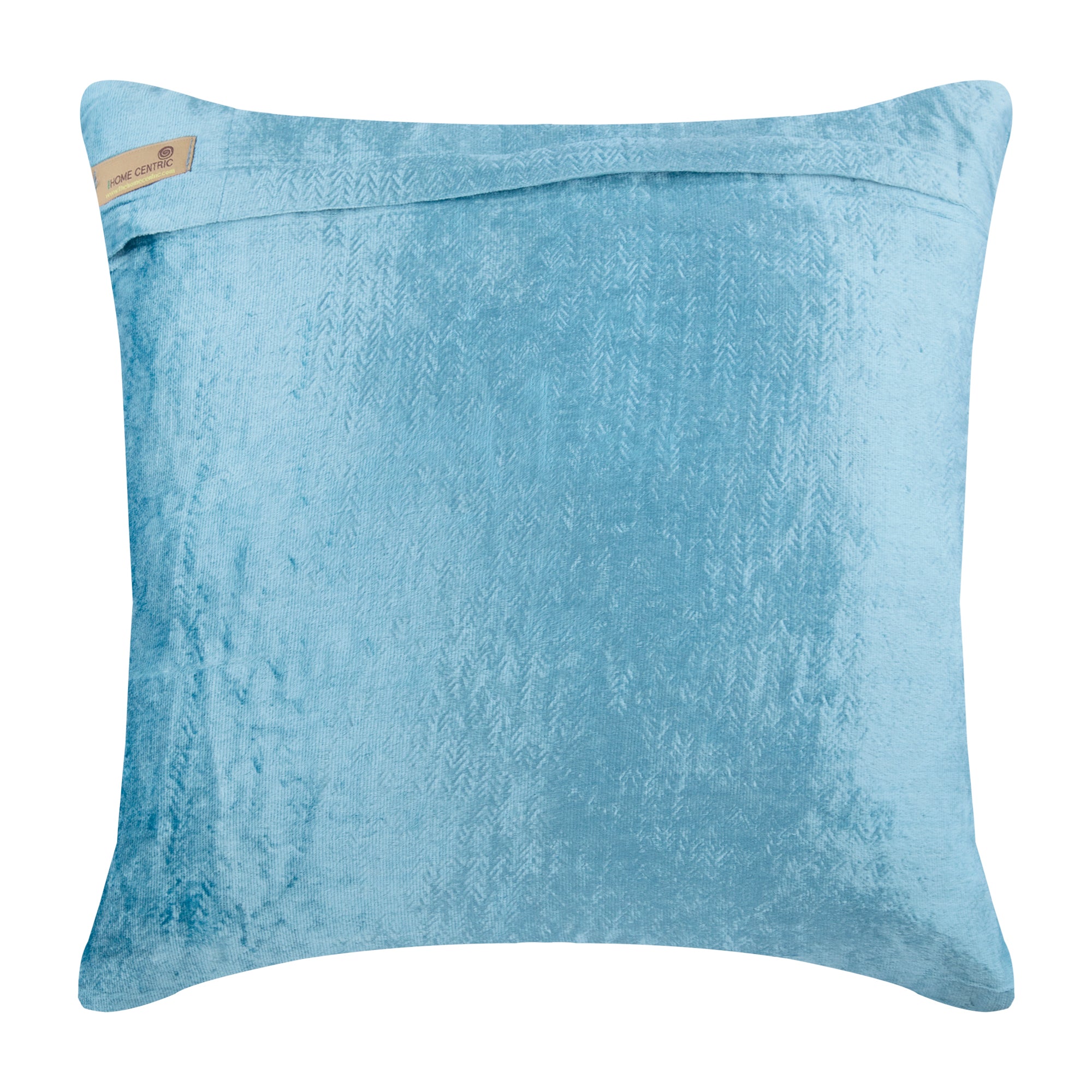 Aqua Blue Velvet Crystal Throw Pillow Cover - Luxurious Soft Velvet Decorative Cushion Case for Sofa, Bed, Living Room & Home Decor