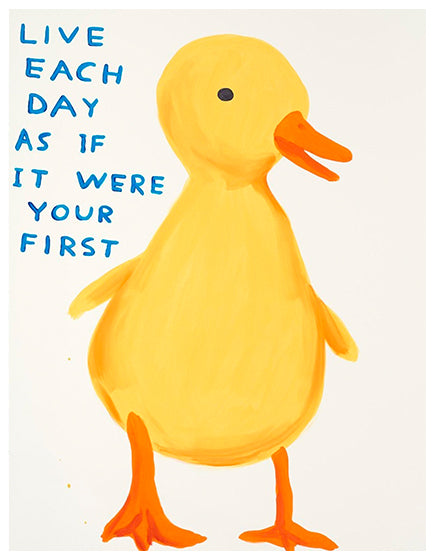 DAVID SHRIGLEY Live Each Day As If It Were Your First - Inspirational Wall Art for Home & Office Decor - Perfect for Living Rooms, Bedrooms and Workspaces