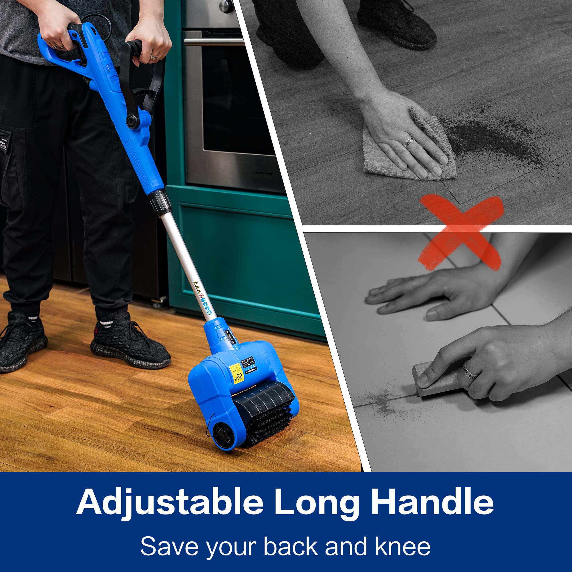 **Electric Grout Cleaner Machine – Lightweight & Powerful Tile Grout Cleaner for Floors, Patio, Brick, Carpet & Pavement | Perfect for Home, Kitchen & Outdoor Cleaning**
