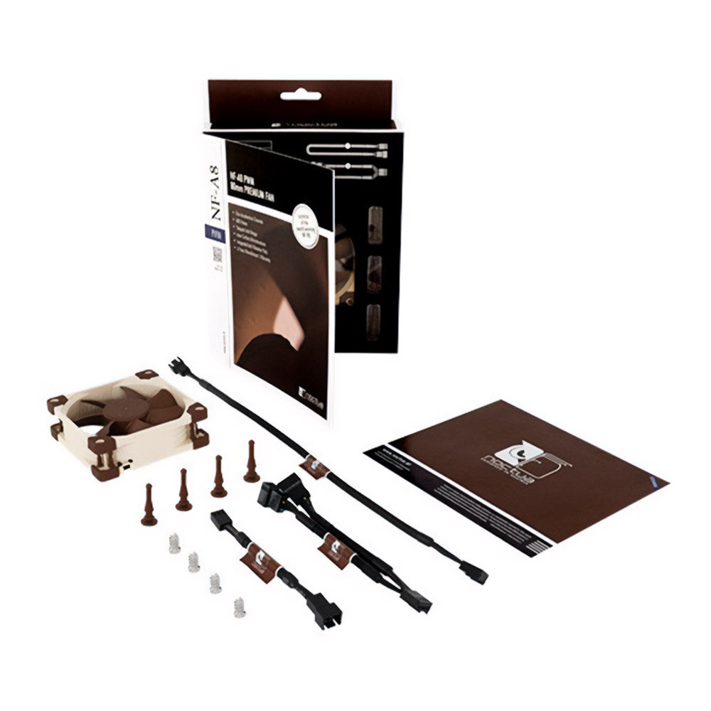 Noctua NF-A8 PWM 80x80x25mm Premium Quiet Cooling Fan - 12V 4 Pin for PC Cases, Servers & Home Theater Systems