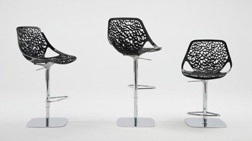 Casprini Caprice Stool - Modern Bar Stool with Adjustable Height & Swivel Base for Kitchen Island, Breakfast Bar & Home Decor