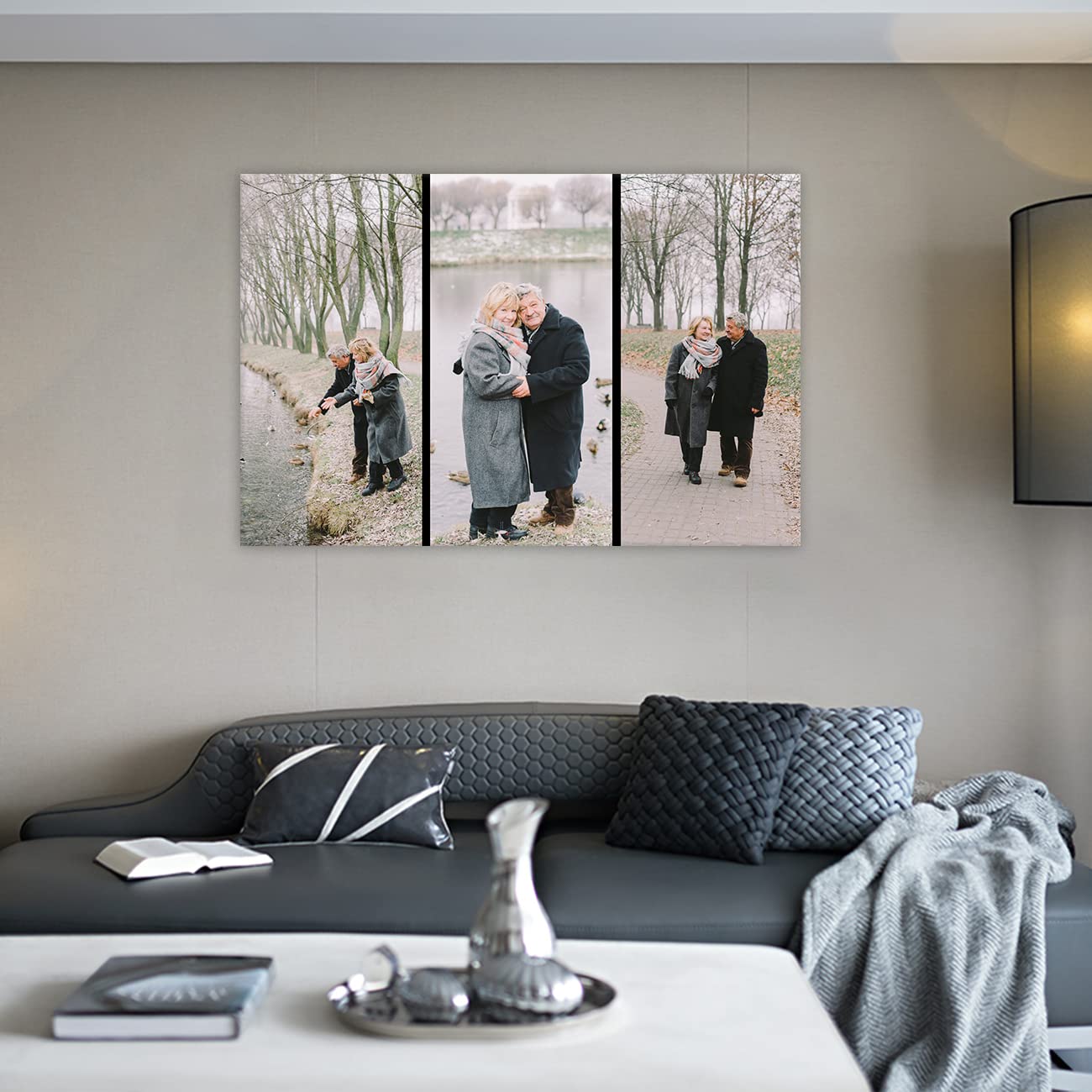 Custom Canvas Print Photo - Personalized Grandfather Grandmother Mom Dad Picture - Unique Wall Art Gift for Living Room, Bedroom Decor (24