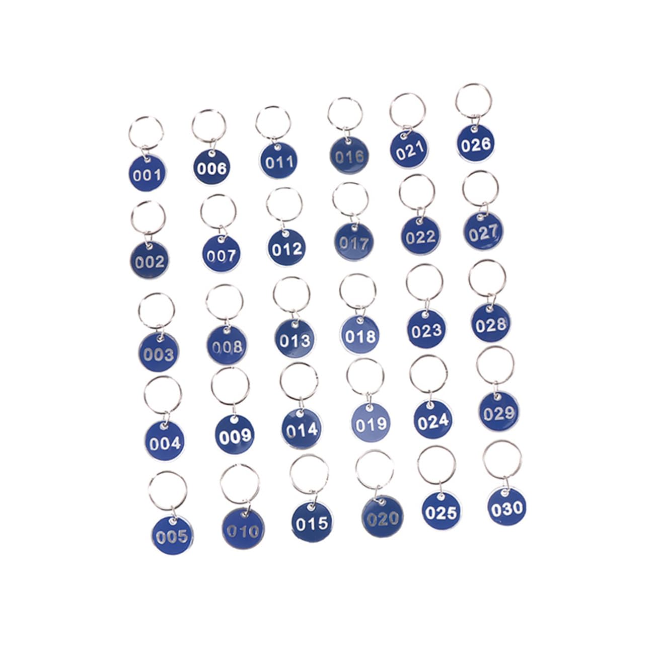 SOIMISS 1 Set Metal Number Plates - Durable Luggage ID Tags & Key Ring Labels for Travel, Office & School Organization (Personalized Number Tags) | Perfect for Suitcases, Backpacks, Keys & Pet Collars