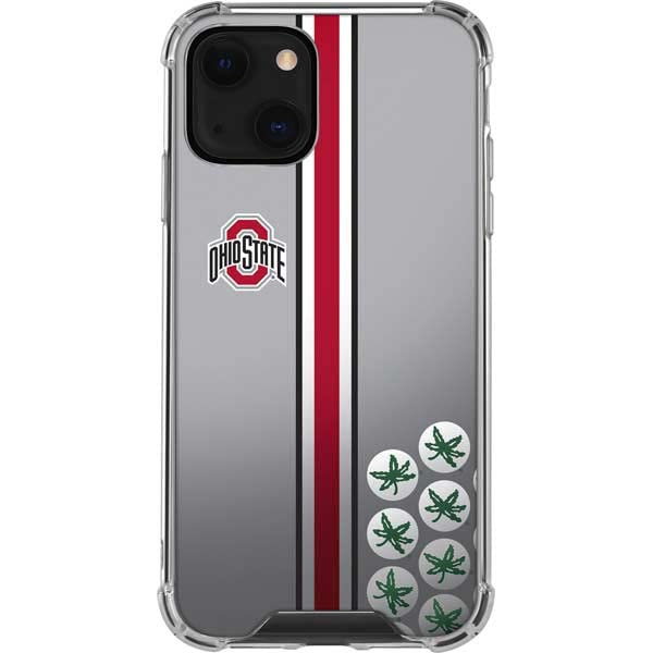 Official Ohio State University Buckeyes iPhone 13 Clear Phone Case - Durable Protective Cover with Custom Design for iPhone 13/13 Pro - Perfect for School, Game Days & Showing Team Spirit