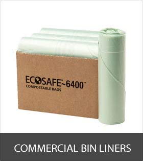 EcoSafe 6400 Certified Compostable Trash Bags 35 Gallon (28