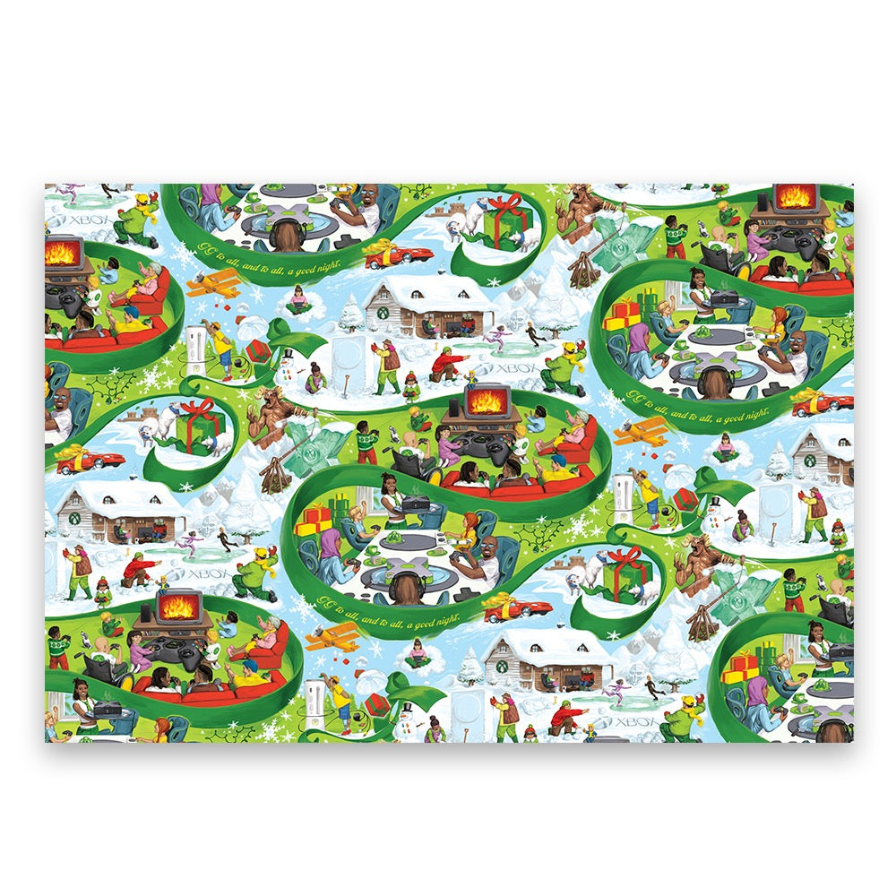 Xbox 2022 Signature Wrapping Paper - Official Licensed Gift Wrap for Xbox Fans - Perfect for Gaming Gifts, Birthday Presents & Holiday Wrapping
