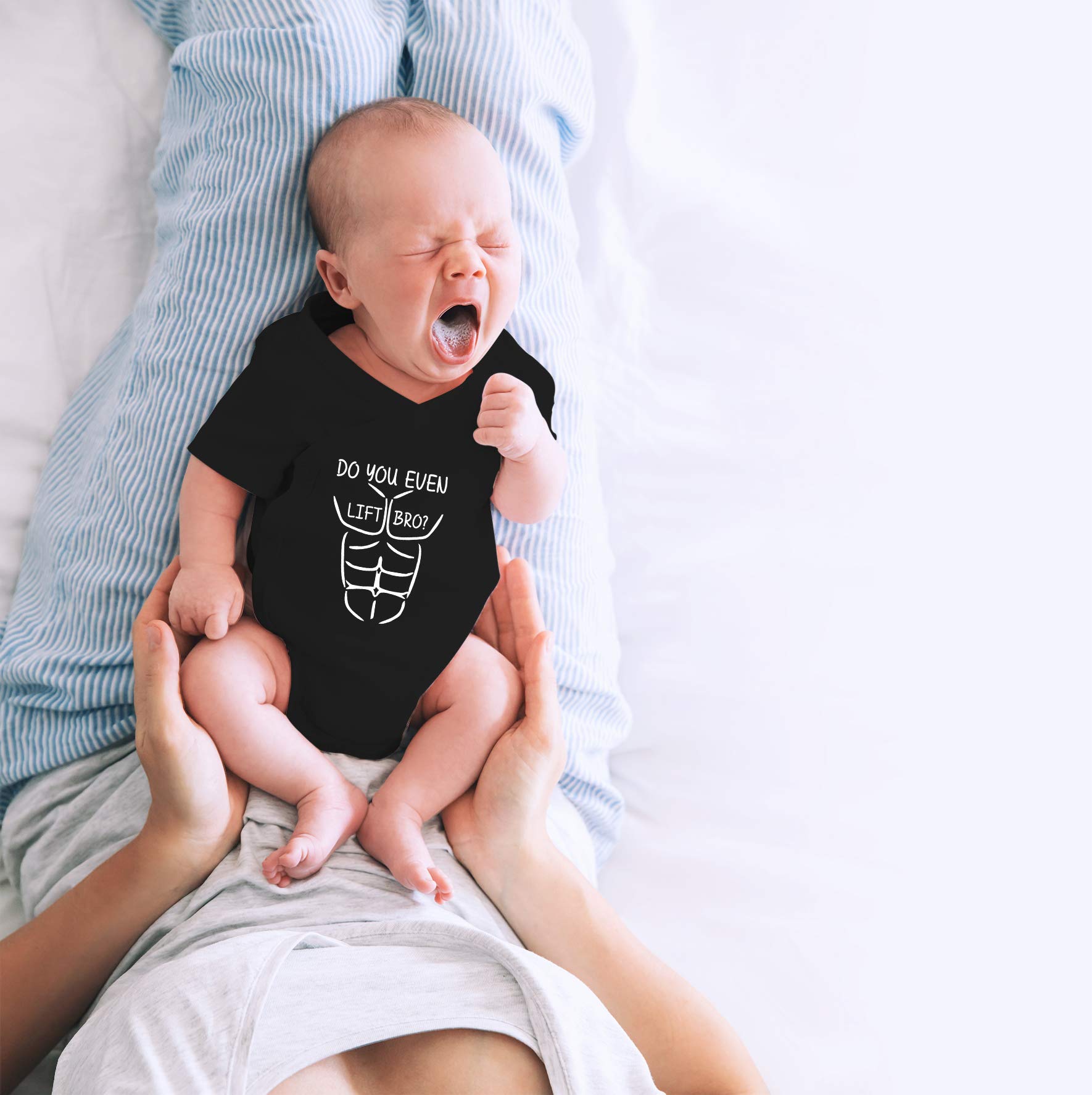 CBTwear Funny 'Do You Even Lift Bro' Baby Bodysuit - Cute Unisex Newborn Clothes for Boys & Girls | Gym & Workout Themed Infant Outfit