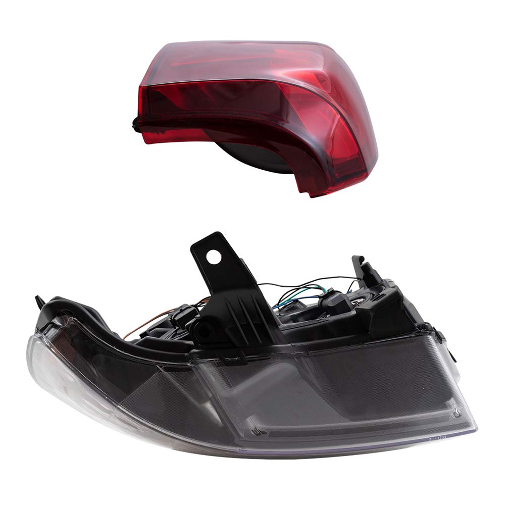 Brock Replacement Headlights and Tail Lights Compatible with 2007-2013 Chevy Avalanche Pickup Truck - High Performance LED Lighting for Night Driving & Off-Road Adventures