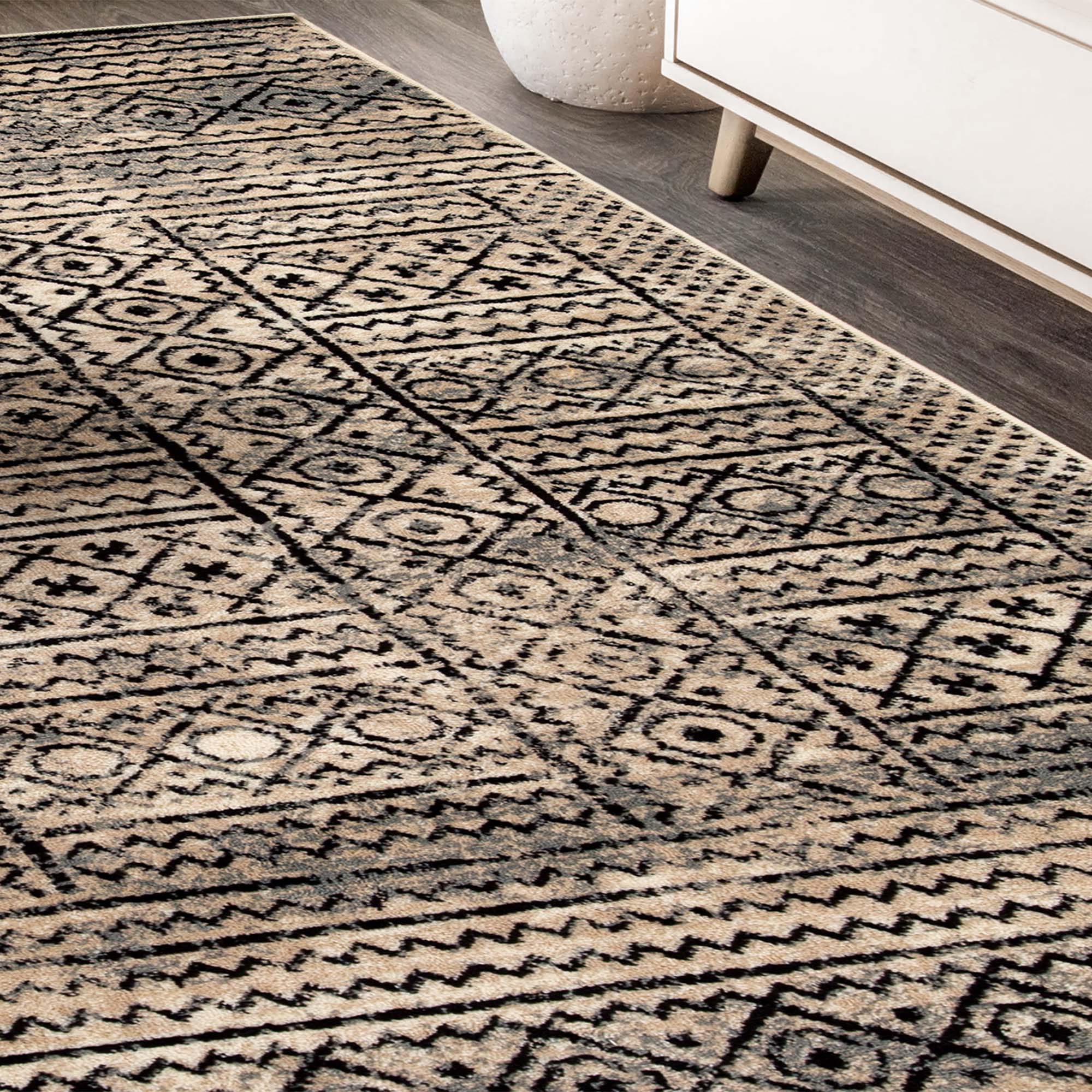 Authentic Navajo Aztec Pattern Area Rug - Soft Non-Slip Indoor Rug for Living Room, Bedroom & Office - Southwestern Boho Home Decor