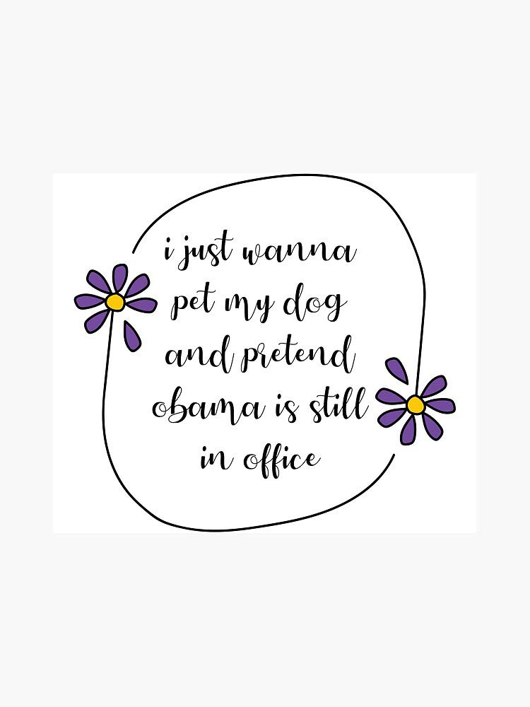 Obama & Dogs Vinyl Decal Sticker - 5 Inch Bumper, Wall, Laptop, Window Decal - Perfect for Car Bumpers, Home Decor, Laptop Personalization & Office Windows