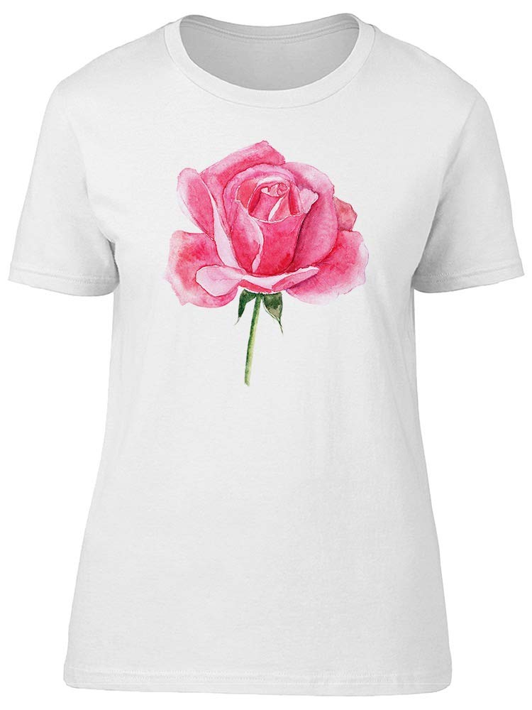 Elegant Rose Watercolor Print Women's T-Shirt - Perfect Mother's Day Gift for Her - Casual Wear & Special Occasions