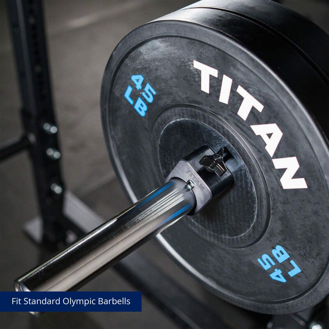 Titan Fitness PROLOC Olympic Barbell Collars - Heavy Duty Black Nylon Weight Clips for Gym, CrossFit & Powerlifting - Secure Your Weights During Intense Workouts