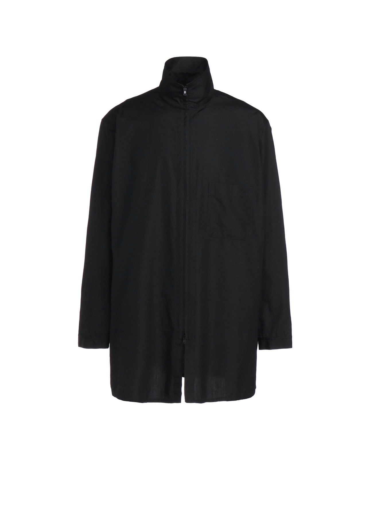 Stylish Cotton Broadcloth Stand Collar Zip-Up Shirt for Men & Women | Casual & Office Wear | Perfect for Everyday Outfits & Business Attire