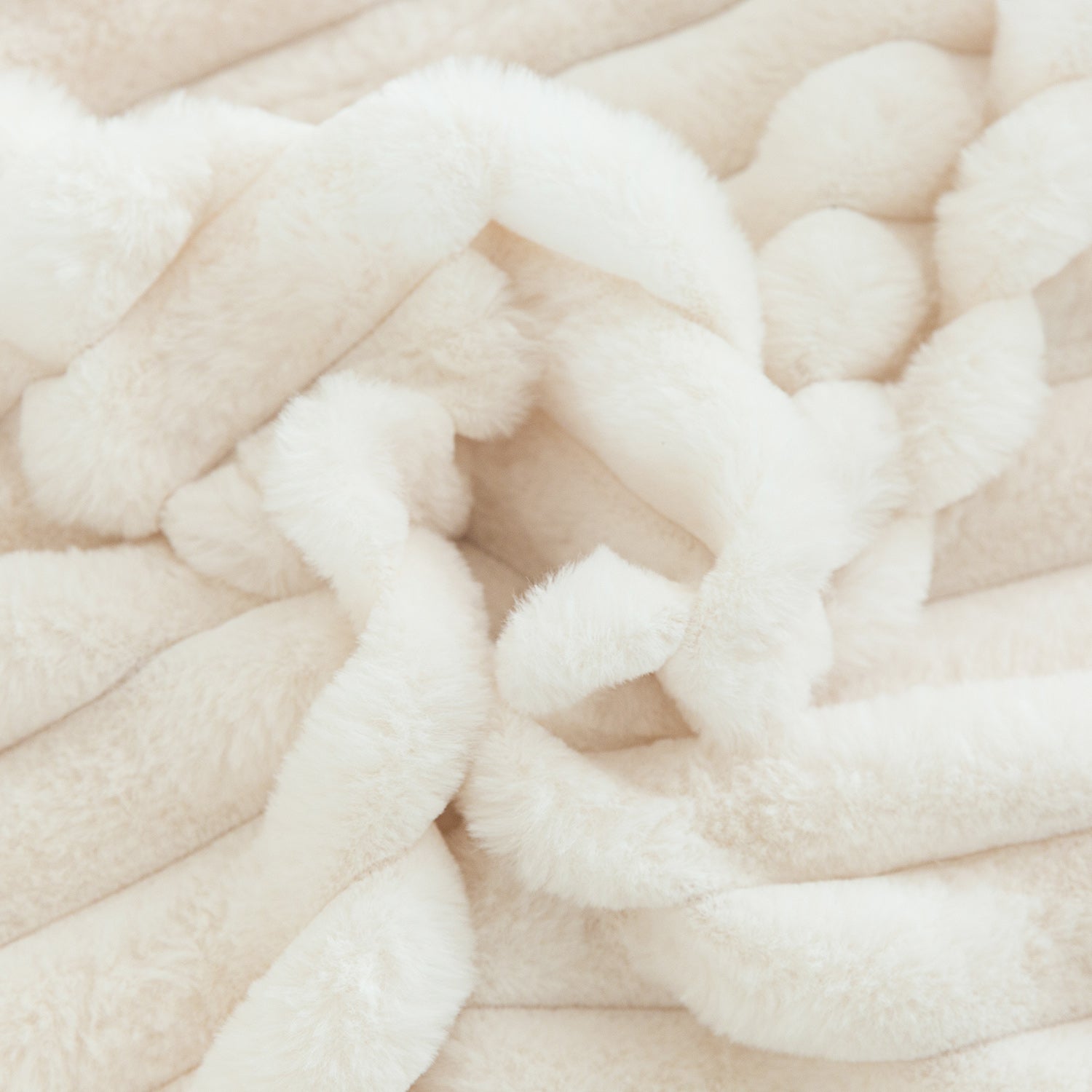MAXYOYO Ultra Soft Striped Faux Fur Body Pillow for Adults - 20x54 Inch Long Hugging Pillow for Side Sleepers & Pregnancy Support (White) - Perfect for Bed, Couch & Home Comfort