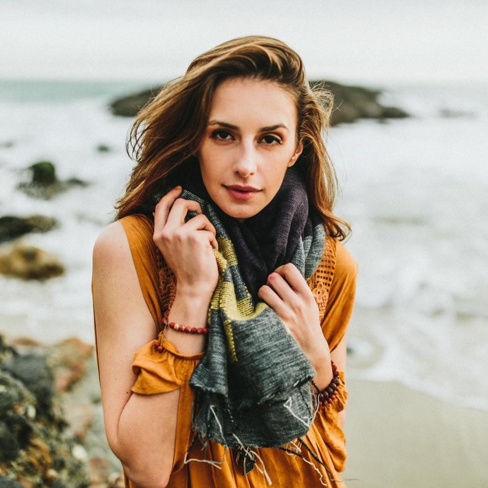 Himalayan Scarf with Unique Chevron Pattern - Soft Wool Winter Wrap for Women & Men - Perfect for Cold Weather, Outdoor Adventures & Fashion Accessories
