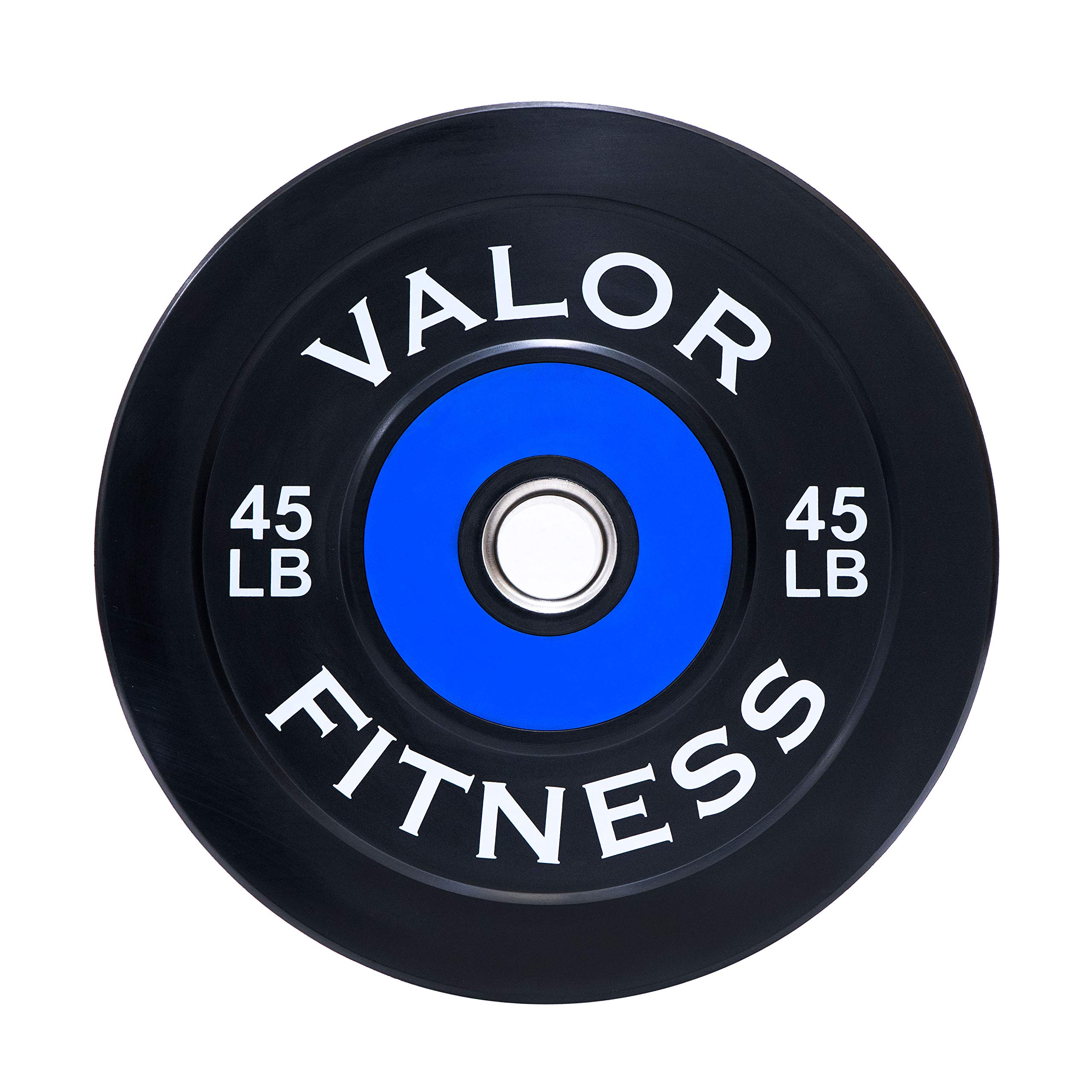 Valor Fitness Olympic Bumper Plates - Weight Lifting Plates for Strength Training, CrossFit & Powerlifting - Available in Pairs, Singles & Sets - Perfect for Home Gym, Cross Training & Functional Fitness Workouts