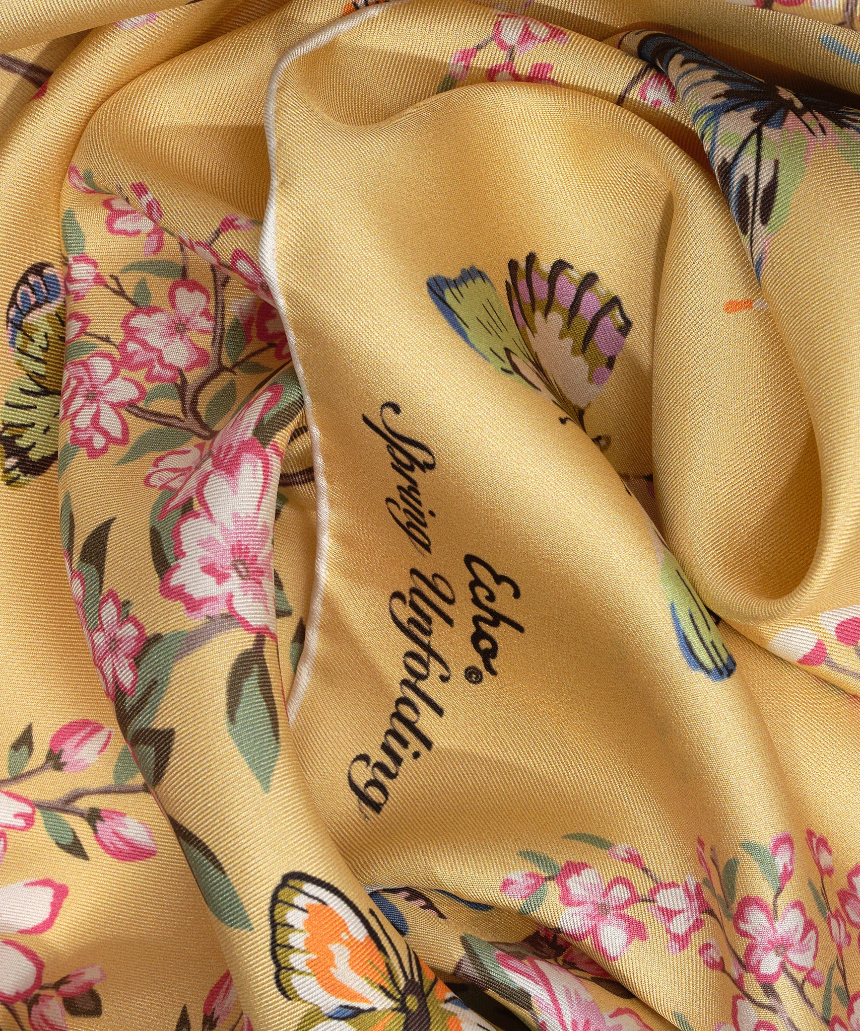 Spring Unfolding 23 Silk Bandana - Premium Fashion Scarf for Women & Men - Elegant Accessory for Outfits, Parties & Travel | Soft & Breathable Silk Material