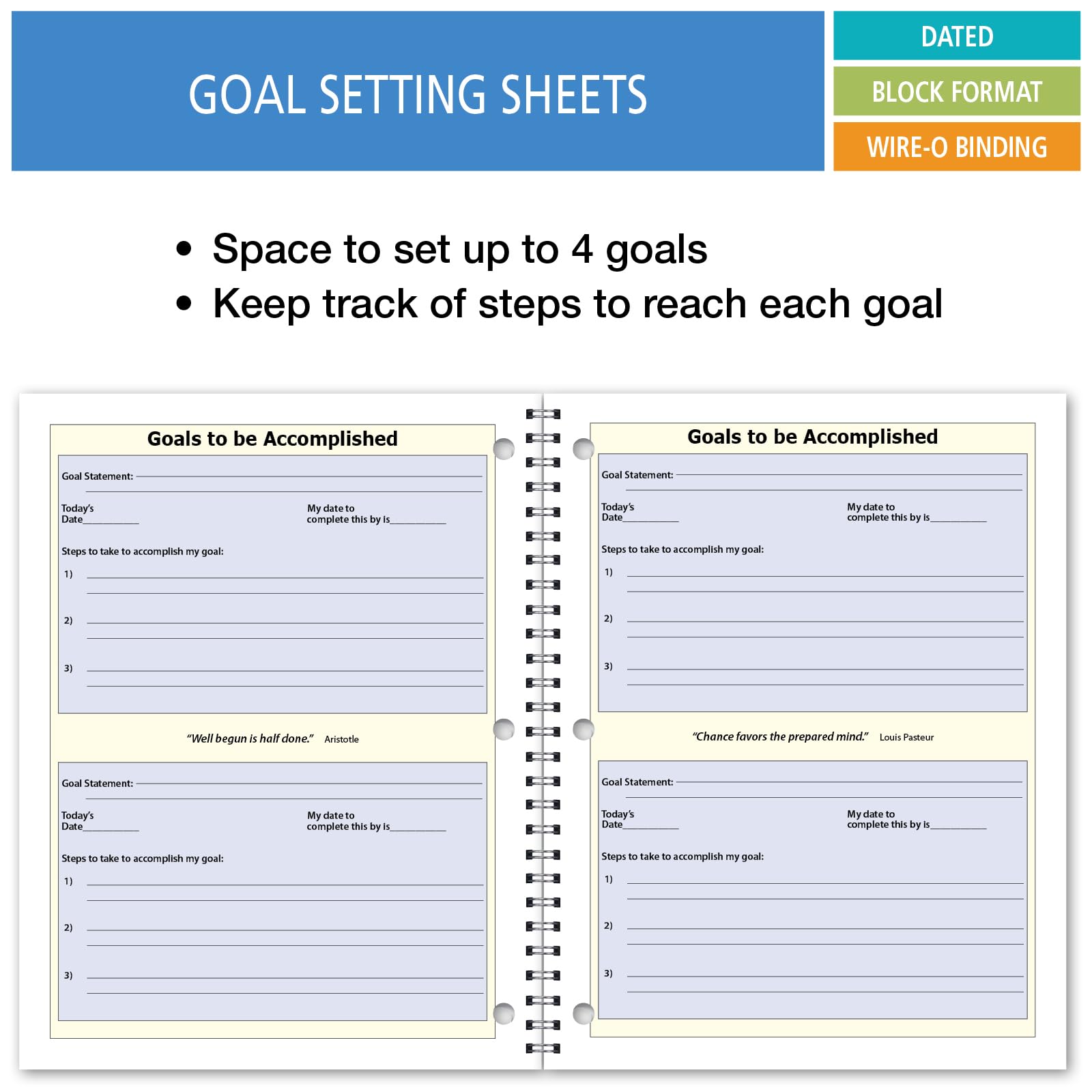 Elan Publishing Company 2024-2025 Academic Year Dated Student Planner - Middle & High School Organizer, August to June, Blue | Perfect for Homework Tracking, Class Schedules & Time Management