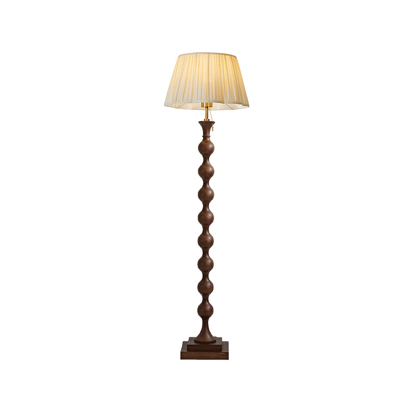 Elegant Beaded Column Floor Lamp - Modern Home Decor for Living Room, Bedroom & Office - Stylish Lighting for Relaxation & Ambiance