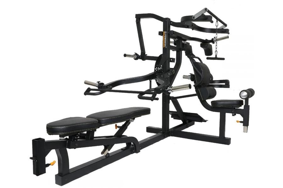 Powertec Workbench Multisystem Home Gym - Heavy Duty Strength Training Equipment for Full Body Workouts (Yellow) | Perfect for Home Gym, Garage Workouts & Fitness Enthusiasts